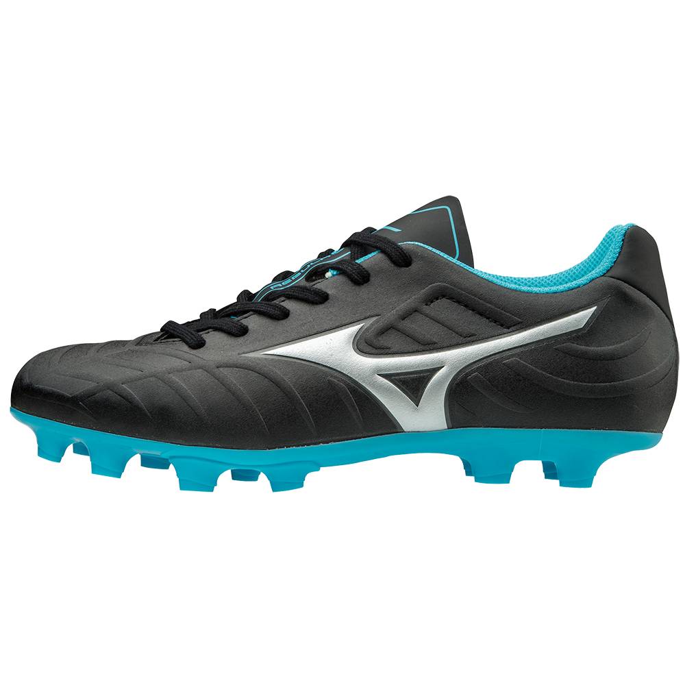 Botas de Futbol Mizuno Rebula V3 Mujer Negras/Azules Turquesa Baratas CUJW-68739